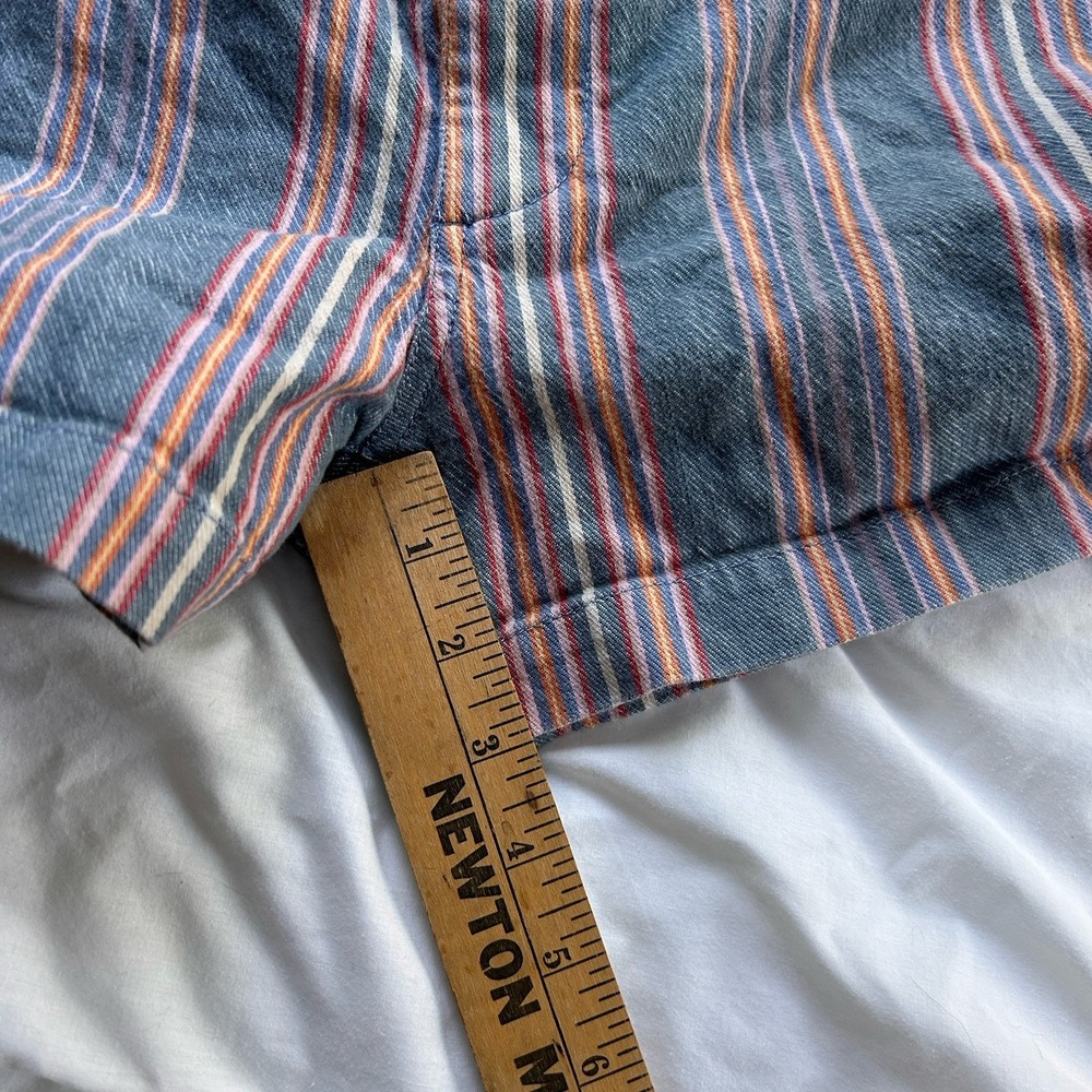 Madewell High Rise Sailor Short Size 24 Striped Multi Color Stretch 3" Inseam - Picture 5 of 7